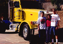 Family In Front of Truck